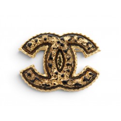 NEUF BROCHE CHANEL LOGO CC DORE STYLISEE EN RELIEF 2024 GOLD TONE BROOCH 820€