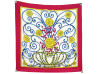 foulard hermes carre 90 jouvence rouge bleu blanc