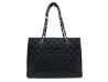 NEUF SAC A MAIN CHANEL CABAS SHOPPING GM LOGO CC EN CUIR CAVIAR NOIR BAG 6800€