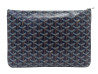 NEUF SAC GOYARD POCHETTE SENAT MM TOILE GOYARDINE BLEUE CANVAS POUCH CLUTCH BAG
