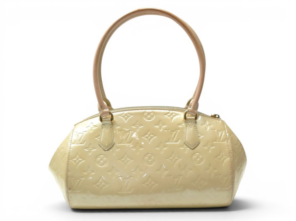 VINTAGE SAC A MAIN LOUIS VUITTON SHERWOOD PM CUIR MONOGRAM VERNI CREME BAG 3400€