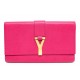 SAC A MAIN SAINT LAURENT POCHETTE CHYC 265701 CUIR ROSE POUCH CLUTCH BAG 1400€