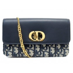 NEUF SAC A MAIN CHRISTIAN DIOR CARO POUCH MO928U TOILE OBLIQUE BANDOULIERE 2100€