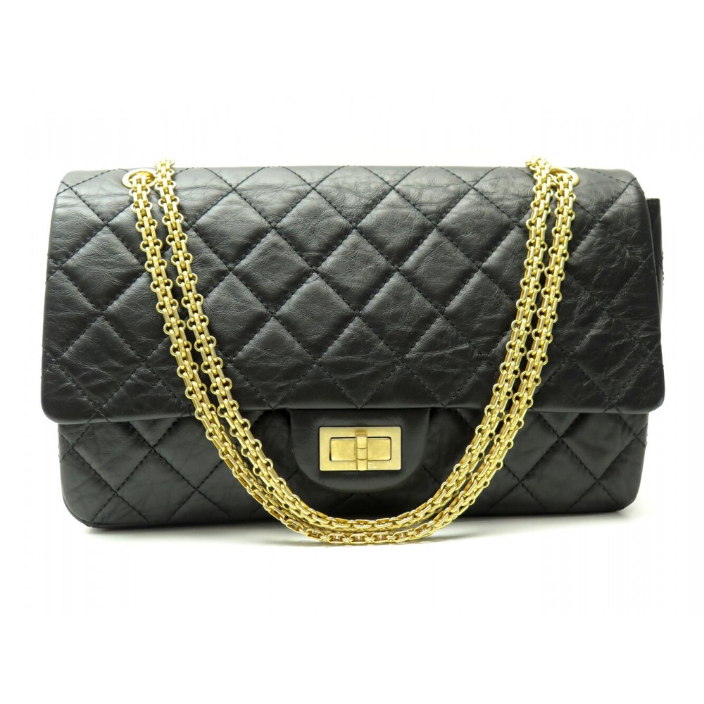 SAC A MAIN CHANEL 2.55 GRAND JUMBO EN CUIR MATELASSE BANDOULIERE HANDBAG 11100€