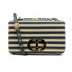 NEUF SAC A MAIN DIOR CARO MEDIUM RAPHIA ET DENIM RAYURES BANDOULIERE BAG 3950€