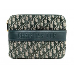 NEUF SAC A MAIN CHRISTIAN DIOR POCHETTE EN TOILE OBLIQUE TROUSSE POUCH BAG 1100€
