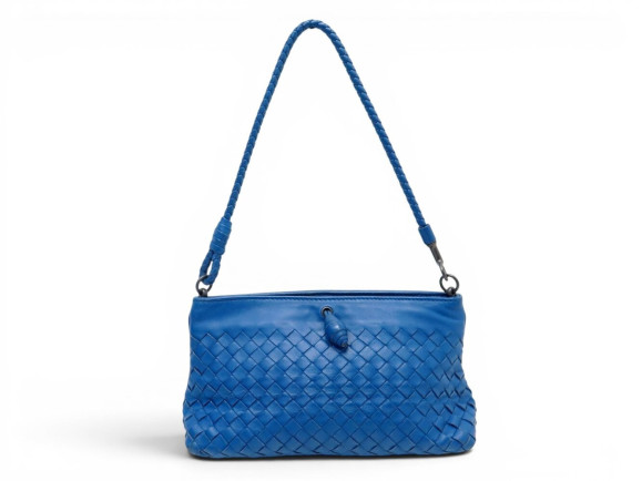 sac a main bottega veneta hobo cuir intrecciato bleu