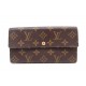 PORTEFEUILLE LOUIS VUITTON SARAH TOILE MONOGRAM MARRON M60531 CANVAS WALLET 560€
