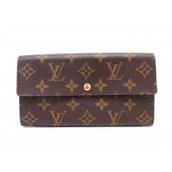 PORTEFEUILLE LOUIS VUITTON SARAH TOILE MONOGRAM MARRON M60531 CANVAS WALLET 560€