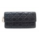 SAC PORTEFEUILLE CHRISTIAN DIOR WOC LADY EN CUIR CANNAGE WALLET ON CHAIN 2050€