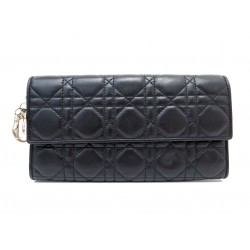 SAC PORTEFEUILLE CHRISTIAN DIOR WOC LADY EN CUIR CANNAGE WALLET ON CHAIN 2050€
