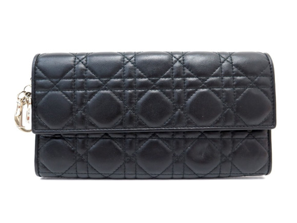 sac portefeuille christian dior woc lady en cuir