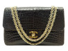 VINTAGE SAC A MAIN CHANEL CLASSIQUE TIMELESS MEDIUM EN CUIR DE CROCODILE PURSE