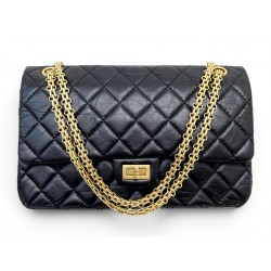 NEUF SAC A MAIN CHANEL GRAND 2.55 A37587 CUIR MATELASSE BANDOULIERE BAG 11300€