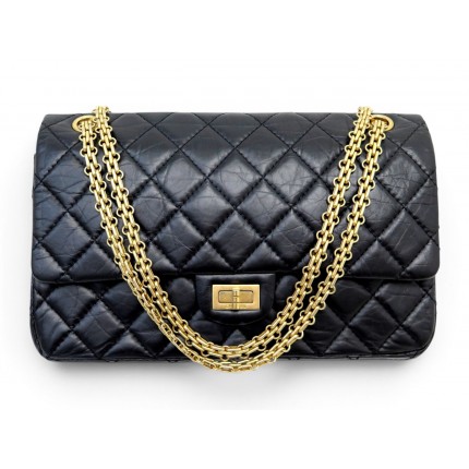 NEUF SAC A MAIN CHANEL GRAND 2.55 A37587 CUIR MATELASSE BANDOULIERE BAG 11300€