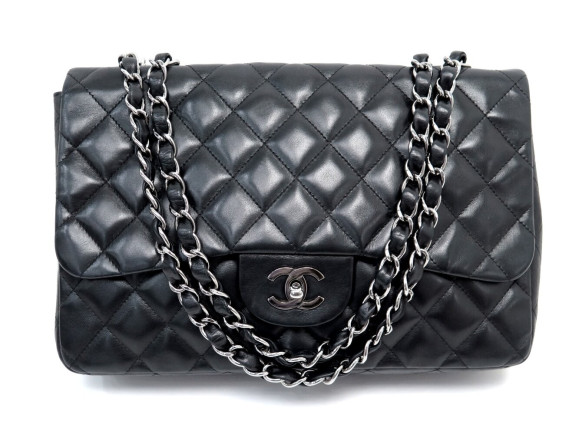 sac a main chanel timelles jumbo simple rabat cuir