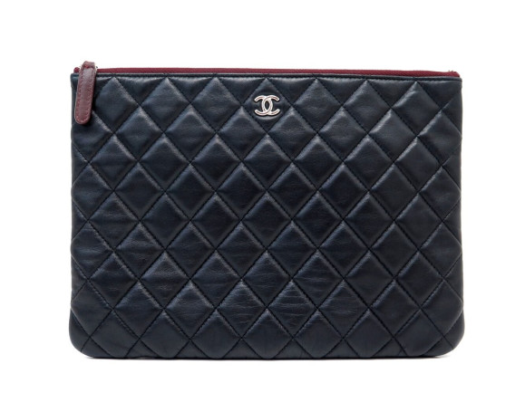  sac chanel pochette zippee classique cuir
