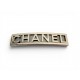ACCESSOIRE DE CHEVEUX CHANEL BARETTE LOGO METAL DORE ARGENTE HAIR ACCESSORY 850€