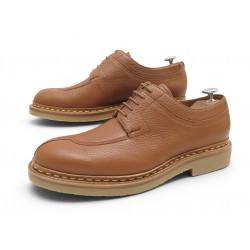 NEUF CHAUSSURES HESCHUNG CATALPA 7 41 DERBY SEMELLES CAOUTOUC EN CUIR SHOES 625€