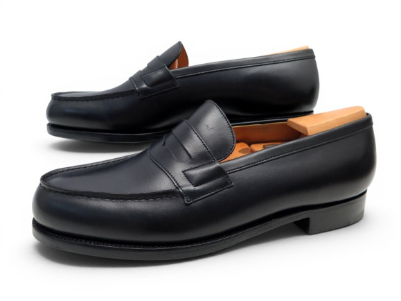  chaussures jm weston mocassins 180 7.5d 41.5 cuir