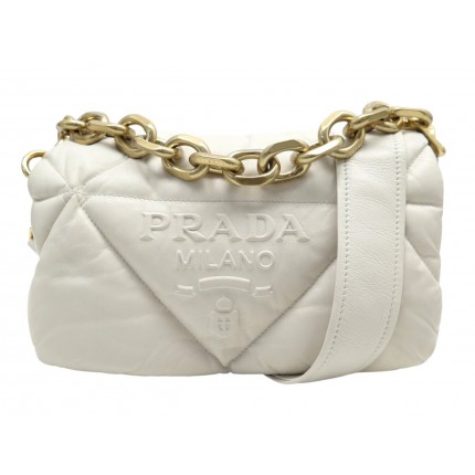 SAC A MAIN PRADA SPECTRUM EN CUIR NAPPA BANDOULIERE CHAINE DOREE HAND BAG 3200€