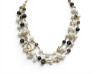 collier chanel multi rangs perles logo cc 37 51cm