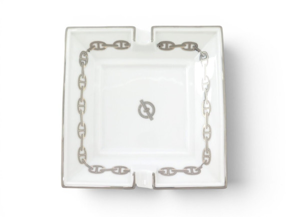 cendrier hermes chaine ancre vide poche porcelaine
