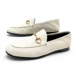 CHAUSSURES GUCCI MOCASSINS A MORS 414998 CUIR CREME 39.5 IT 40 FR LOAFERS 890€