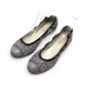 NEUF CHAUSSURES CHANEL BALLERINES SOUPLE STRASS 39.5 TWEED + BOITE SHOES 1150€