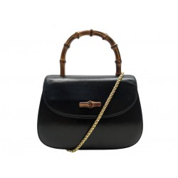 VINTAGE SAC A MAIN GUCCI BAMBOO 1947 MINI BANDOULIERE CHAINE DORE HAND BAG 3500€