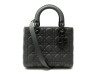 sac a main christian dior lady medium cuir noir so