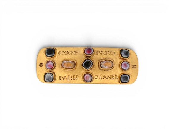  barrette chanel 31 cambon pierres cabochon