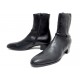NEUF CHAUSSURES SAINT LAURENT BOTTINES VLAD 802358 44.5 EN CUIR NOIR BOOTS 1300€