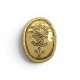 VINTAGE BROCHE CHANEL DE CASTELLANE 1987 PLAQUE LOGO CC COURRONNE CROWN BROOCH