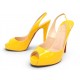 CHAUSSURES CHRISTIAN LOUBOUTIN NUMERO PRIVE 3080457 36 EN CUIR VERNIS SHOES 795E