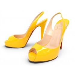 CHAUSSURES CHRISTIAN LOUBOUTIN NUMERO PRIVE 3080457 36 EN CUIR VERNIS SHOES 795E