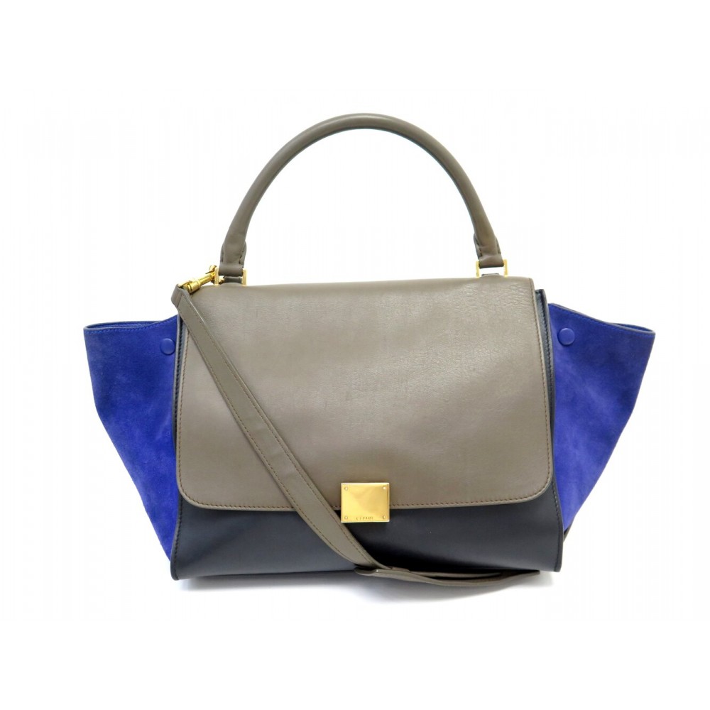 SAC A MAIN CELINE TRAPEZE MEDIUM 169543 EN CUIR & DAIM BANDOULIERE PURSE 2500€