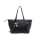 NEUF SAC A MAIN ZADIG & VOLTAIRE Z SHOPPER CABAS EN CUIR NOIR 2 CHARMS BAG 645€