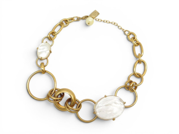 collier philippe ferrandis ras de cou chunky maillons