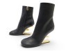 bottines fendi force 8t8230 en cuir noir talons f