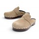 CHAUSSURES HERMES CALYA H222122Z 36 MULES SABOT EN DAIM MARRON DEER SHOES 790€