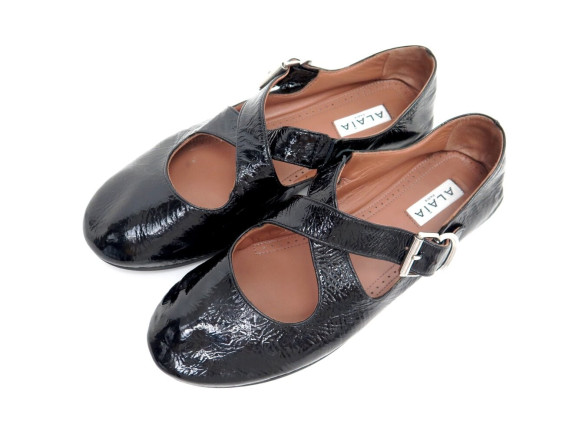 chaussures ballerines alaia criss cross
