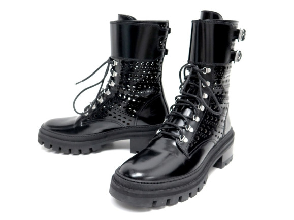 chaussures bottines alaia rangers combat boots