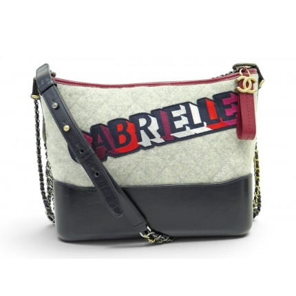 SAC A MAIN CHANEL GABRIELLE GM FEUTRE MATELASSE & CUIR BANDOULIERE HANDBAG 5750€