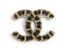  broche chanel logo cc chaine entrelacee metal