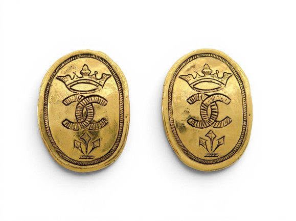 boucles d'oreilles chanel de castellane 1987