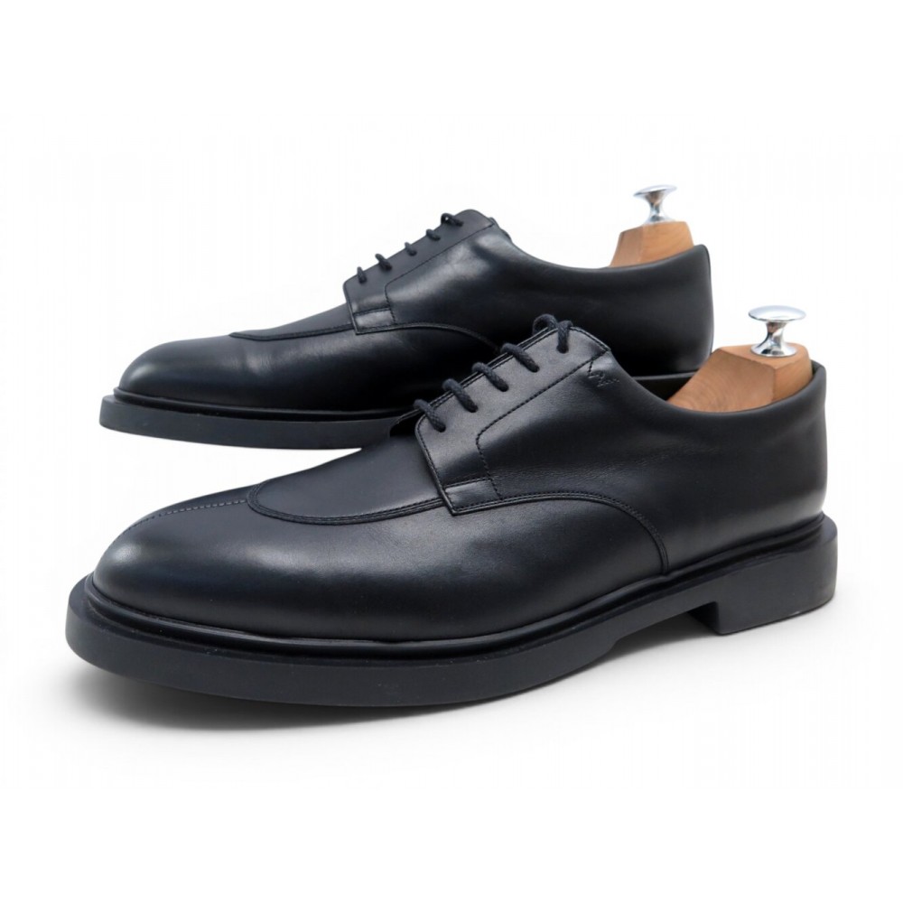 NEUF CHAUSSURES JM WESTON DERBY DEMI CHASSE WALKER 326 11.5 45.5 CUIR NOIR 750€
