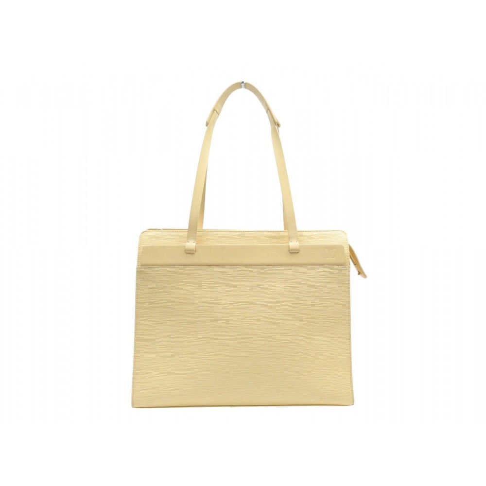 SAC A MAIN LOUIS VUITTON CROISETTE GM M5250A EN CUIR EPI ECRU VANILLE BAG 2500€