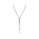 COLLIER LOUIS VUITTON SAUTOIR ESSENTIAL V MP1541 60CM METAL DORE NECKLACE 790€