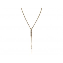 COLLIER LOUIS VUITTON SAUTOIR ESSENTIAL V MP1541 60CM METAL DORE NECKLACE 790€